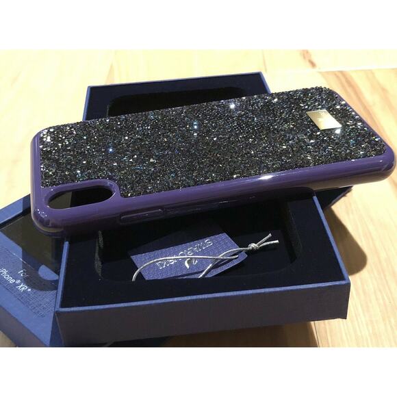Swarovski GLAM ROCK SMARTPHONE IPHONE XS MAX Case In Purple - Picture 10 of 11